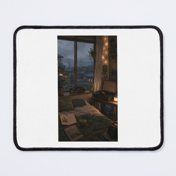 Item preview, Japanese Rainy Night Room Cat Vinyl Lo-fi designed and sold by lofiasia.