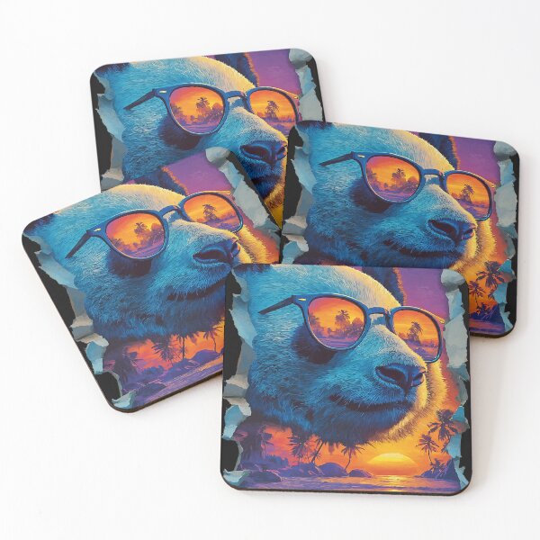 Item preview, Panda with Sunglasses Sunset Beach Tropical Animal Summer designed and sold by Littermin.