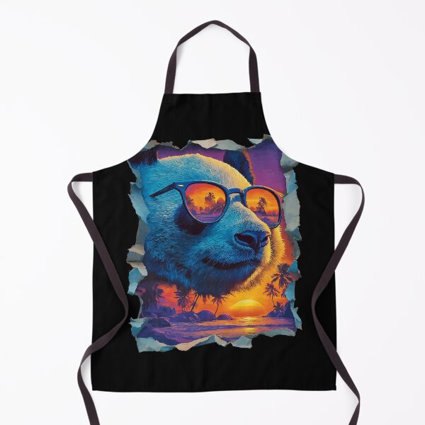 Item preview, Panda with Sunglasses Sunset Beach Tropical Animal Summer designed and sold by Littermin.