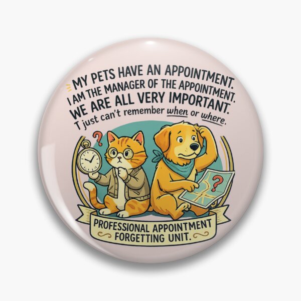 Item preview, Funny Pet Appointment Forgetting Cat & Dog PNG | Transparent Background T-Shirt Design designed and sold by arifali786.