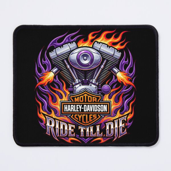 Item preview, Ride Till Die Harley Davidson Retro Motorcycle Design designed and sold by enzoade.