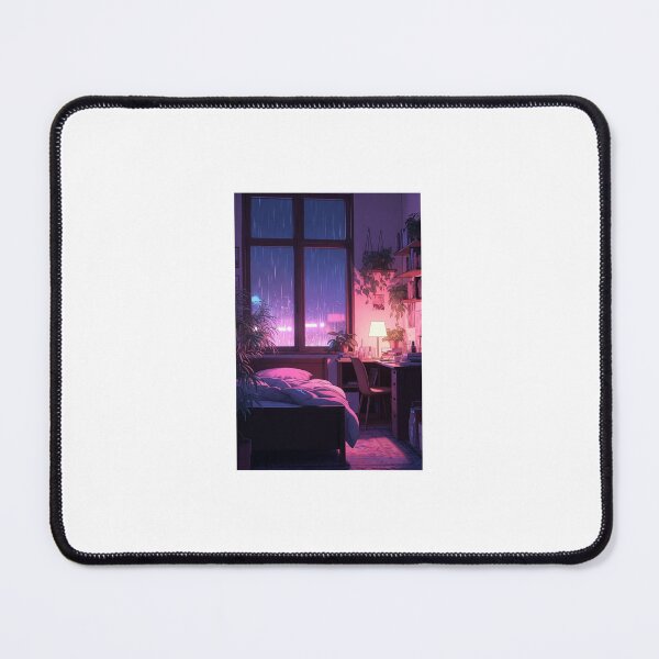 Item preview, Cozy Rainy Night Bedroom Lo-fi Aesthetic designed and sold by lofiasia.