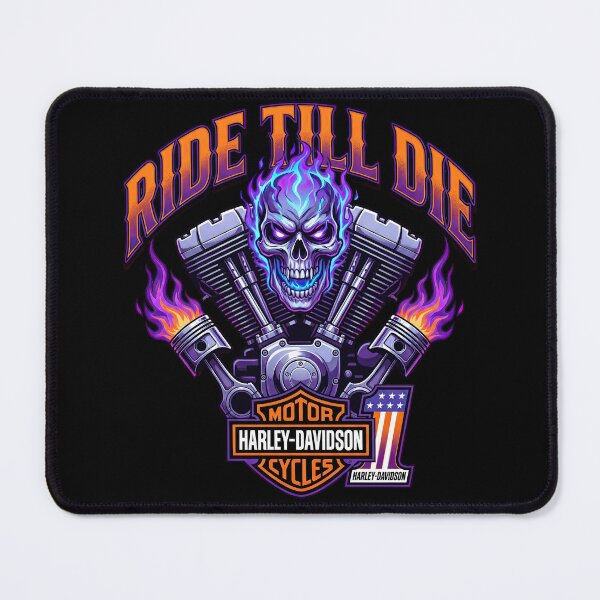 Item preview, Ride Till Die Harley Davidson Vintage Biker Graphic designed and sold by enzoade.