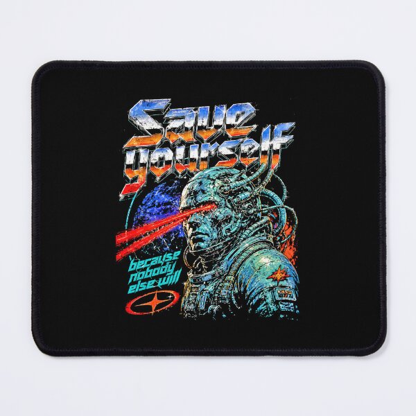 Item preview, Save Yourself Because Nobody Else Will Grunge Cyborg Warrior designed and sold by graphixpolash.