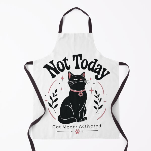 Item preview, Not Today Cat Mode Activated Funny Cat Lover T-Shirt designed and sold by WornWildCo.