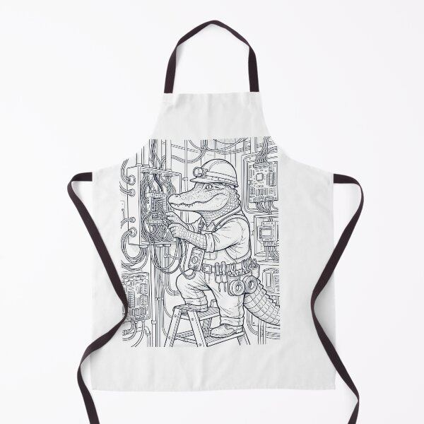 Item preview, Vintage Alligator Electrician Animal Lover designed and sold by DoodleTortle.