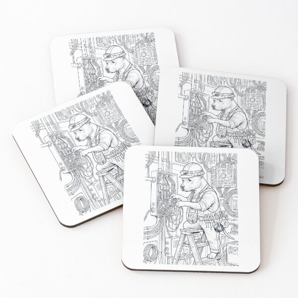 Item preview, Vintage American Staffordshire Terrier Electrician Dog Dad Mom Lover designed and sold by DoodleTortle.