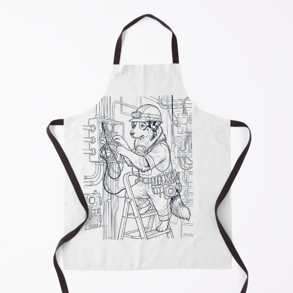 Item preview, Vintage Australian Shepherd Electrician Dog Dad Mom Lover designed and sold by DoodleTortle.