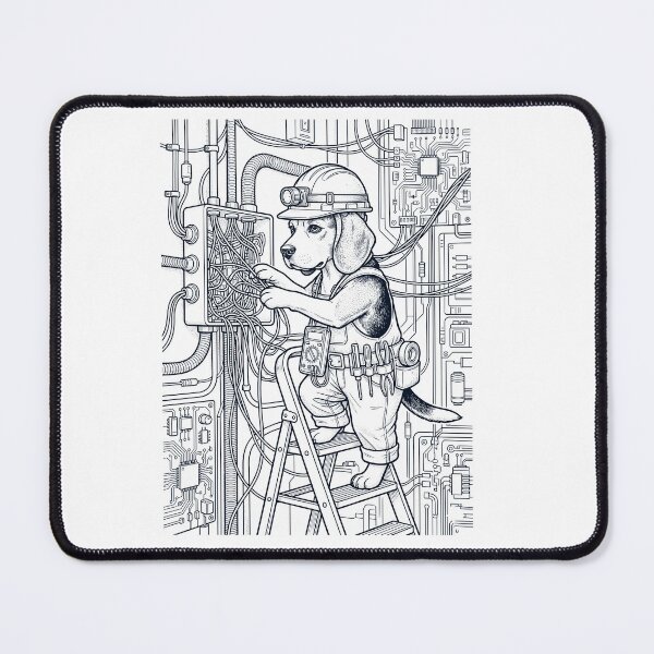Item preview, Vintage Beagle Electrician Dog Dad Mom Lover designed and sold by DoodleTortle.