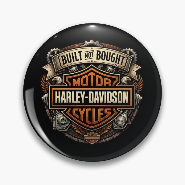 Item preview, Harley Davidson Built Not Bought Vintage Biker Workshop Artwork designed and sold by enzoade.