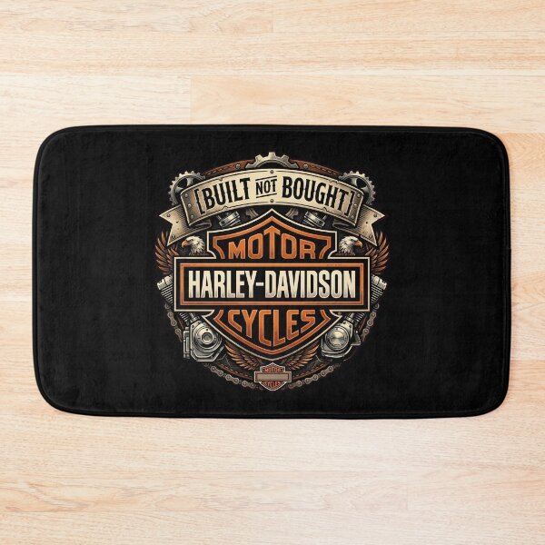 Item preview, Harley Davidson Built Not Bought Vintage Biker Workshop Artwork designed and sold by enzoade.