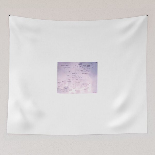 Item preview, Plane chart (purple clouds version) designed and sold by LilyGraceRose.