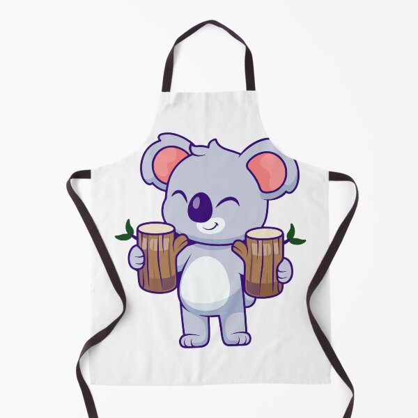 Item preview, Cute Koala Holding Wood Logs Cartoon designed and sold by Jerbilsmouse.