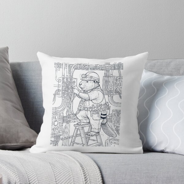 Item preview, Vintage Beaver Electrician Animal Lover designed and sold by DoodleTortle.