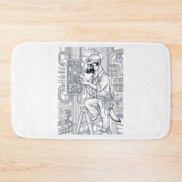 Item preview, Vintage Belgian Malinois Electrician Dog Dad Mom Lover designed and sold by DoodleTortle.