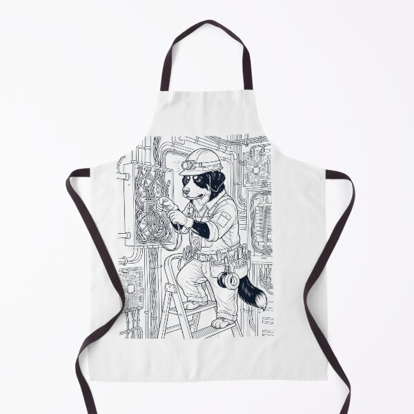 Item preview, Vintage Bernese Mountain Dog Electrician Dog Dad Mom Lover designed and sold by DoodleTortle.