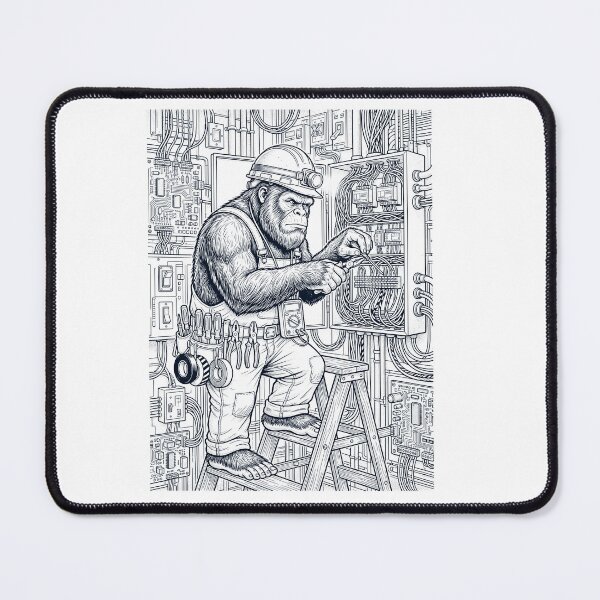 Item preview, Vintage Bigfoot Electrician Animal Lover designed and sold by DoodleTortle.