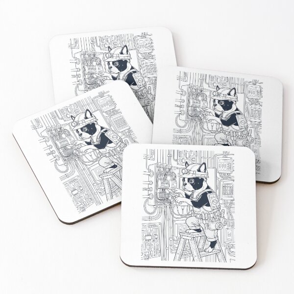 Item preview, Vintage Boston Terrier Electrician Dog Dad Mom Lover designed and sold by DoodleTortle.