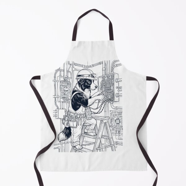 Item preview, Vintage Border Collie Electrician Dog Dad Mom Lover designed and sold by DoodleTortle.