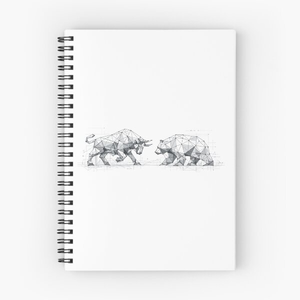 Item preview, Bull and Bear: Modern Low-Poly Art Design designed and sold by Pineapple-Tree.
