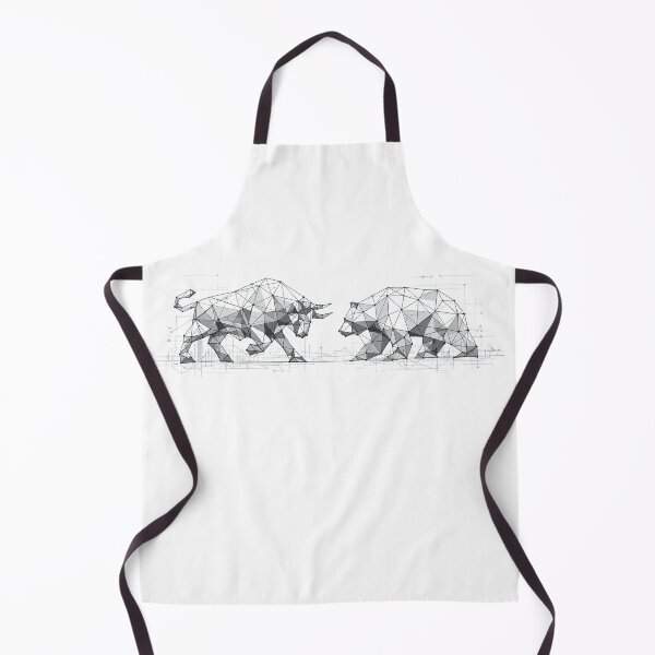 Item preview, Bull and Bear: Modern Low-Poly Art Design designed and sold by Pineapple-Tree.