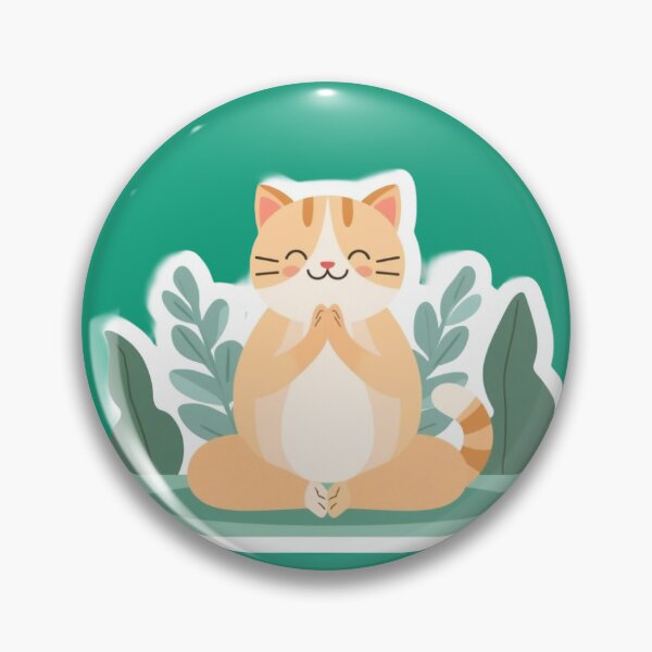 Item preview, Cat meditating designed and sold by KittyBloom.
