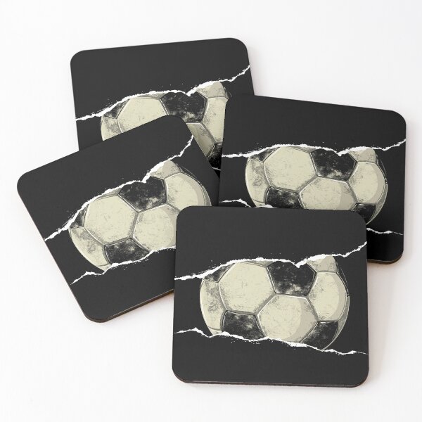 Item preview, Vintage Soccer Ball Breaking Through Torn Paper designed and sold by PMSNshop.