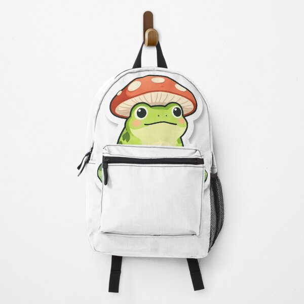 Item preview, Cute Cottagecore Frog Mushroom Hat Whimsical Nature Design designed and sold by Lyrical Soul.