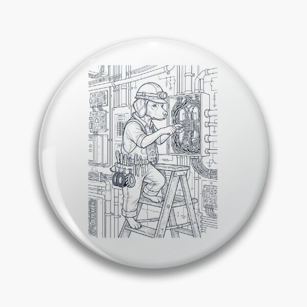 Item preview, Vintage Brittany Electrician Dog Dad Mom Lover designed and sold by DoodleTortle.
