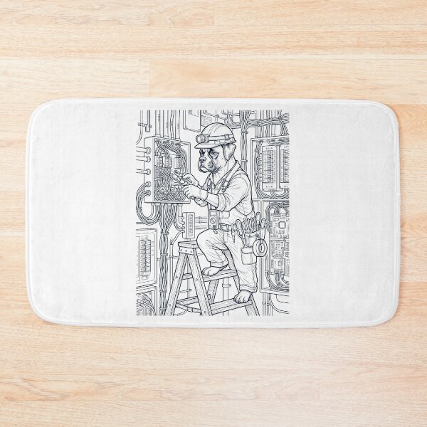 Item preview, Vintage Boxer Dog Electrician Dog Dad Mom Lover designed and sold by DoodleTortle.
