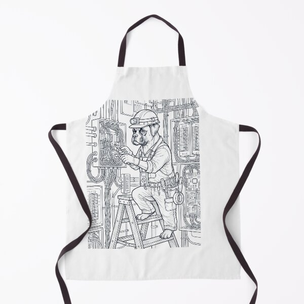 Item preview, Vintage Boxer Dog Electrician Dog Dad Mom Lover designed and sold by DoodleTortle.