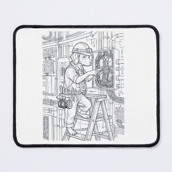 Item preview, Vintage Brittany Electrician Dog Dad Mom Lover designed and sold by DoodleTortle.