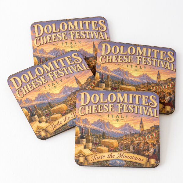 Item preview, Dolomites Cheese Festival Italy Vintage Retro Travel Poster designed and sold by Koalangel.