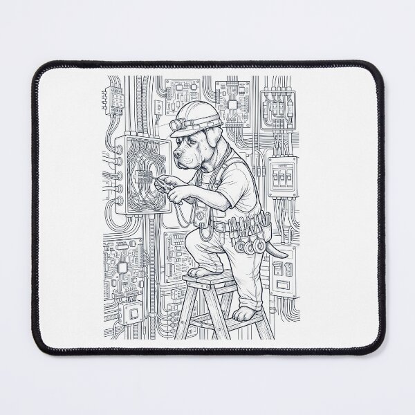 Item preview, Vintage Cane Corso Electrician Dog Dad Mom Lover designed and sold by DoodleTortle.