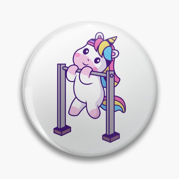Item preview, Cute Fitness Unicorn Doing Pull Ups Workout designed and sold by Jerbilsmouse.