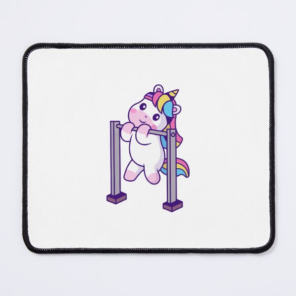 Item preview, Cute Fitness Unicorn Doing Pull Ups Workout designed and sold by Jerbilsmouse.