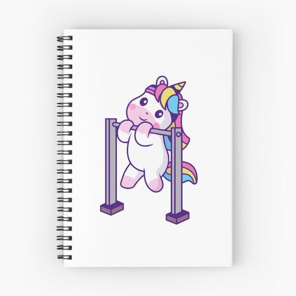 Item preview, Cute Fitness Unicorn Doing Pull Ups Workout designed and sold by Jerbilsmouse.