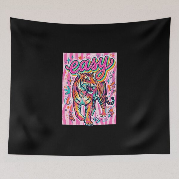 Item preview, Easy Tiger Retro Groovy Psychedelic designed and sold by dudelinart.