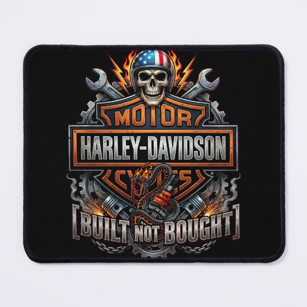 Item preview, Harley Davidson Built Not Bought Motorcycle Builder Illustration designed and sold by enzoade.