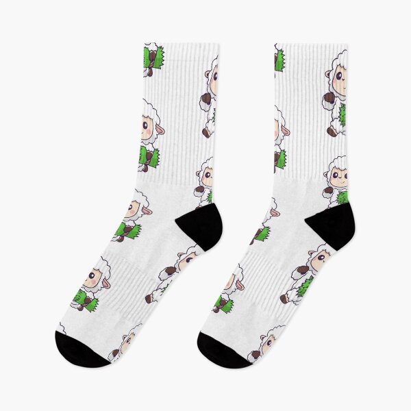 Item preview, Cute Sheep Carrying Green Grass Cartoon designed and sold by Jerbilsmouse.