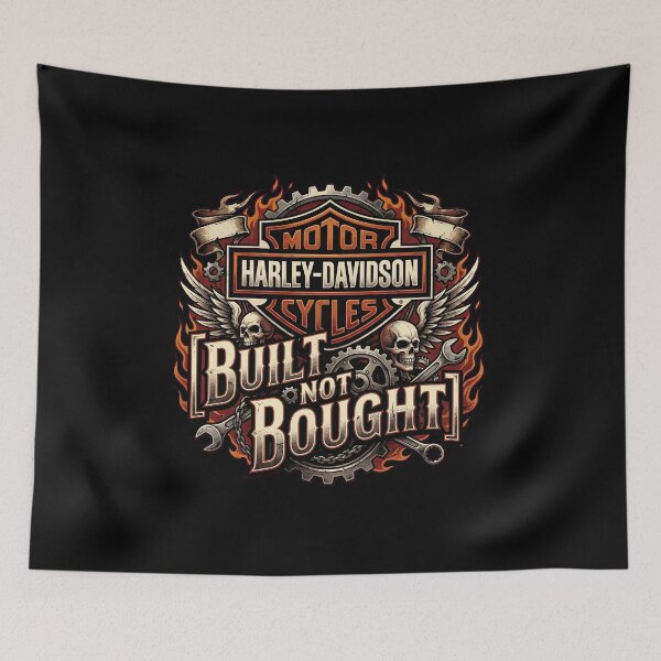 Item preview, Harley Davidson Built Not Bought American Garage Style Artwork designed and sold by enzoade.