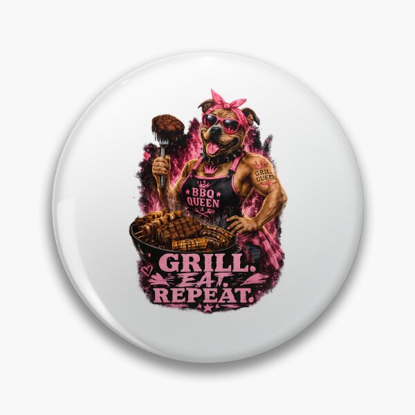 Item preview,  Grill Eat Repeat Funny BBQ Design ,Backyard Grilling Gift for Grill Mom designed and sold by GGAUL.