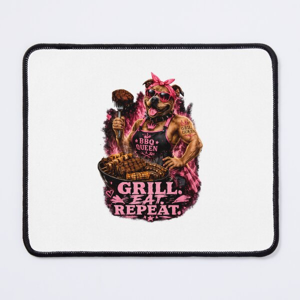Item preview,  Grill Eat Repeat Funny BBQ Design ,Backyard Grilling Gift for Grill Mom designed and sold by GGAUL.