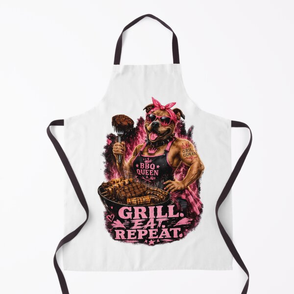 Item preview, Grill Eat Repeat Funny BBQ Design ,Backyard Grilling Gift for Grill Mom designed and sold by GGAUL.