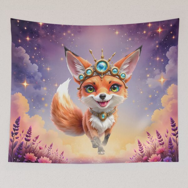 Item preview, Starlit Fox of the Moonlit Meadows designed and sold by nicky2342.