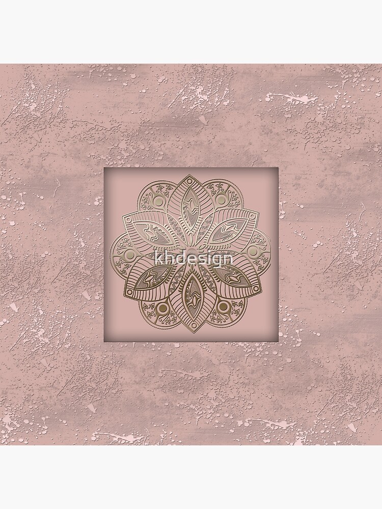 Thumbnail 3 of 3, Photographic Print, Mandala rosegold 2 designed and sold by Katharina Hilmersson.