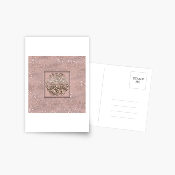 Mandala rosegold 2 Postcard