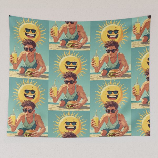 Item preview, The heat was intense on the beach. designed and sold by Whose-sweat.