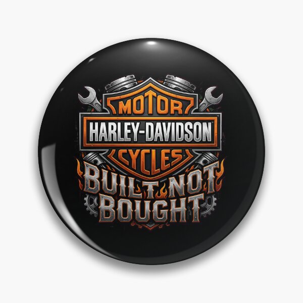 Item preview, Harley Davidson Built Not Bought Retro Chopper Rider Design designed and sold by enzoade.