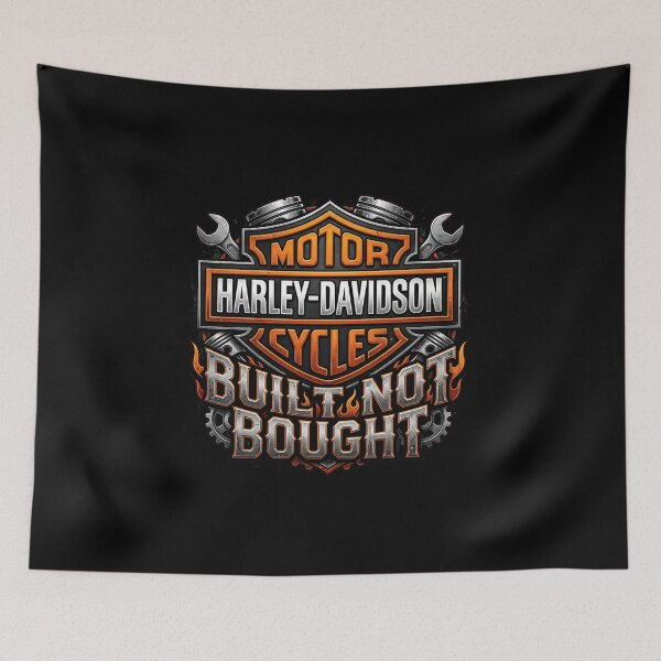 Item preview, Harley Davidson Built Not Bought Retro Chopper Rider Design designed and sold by enzoade.